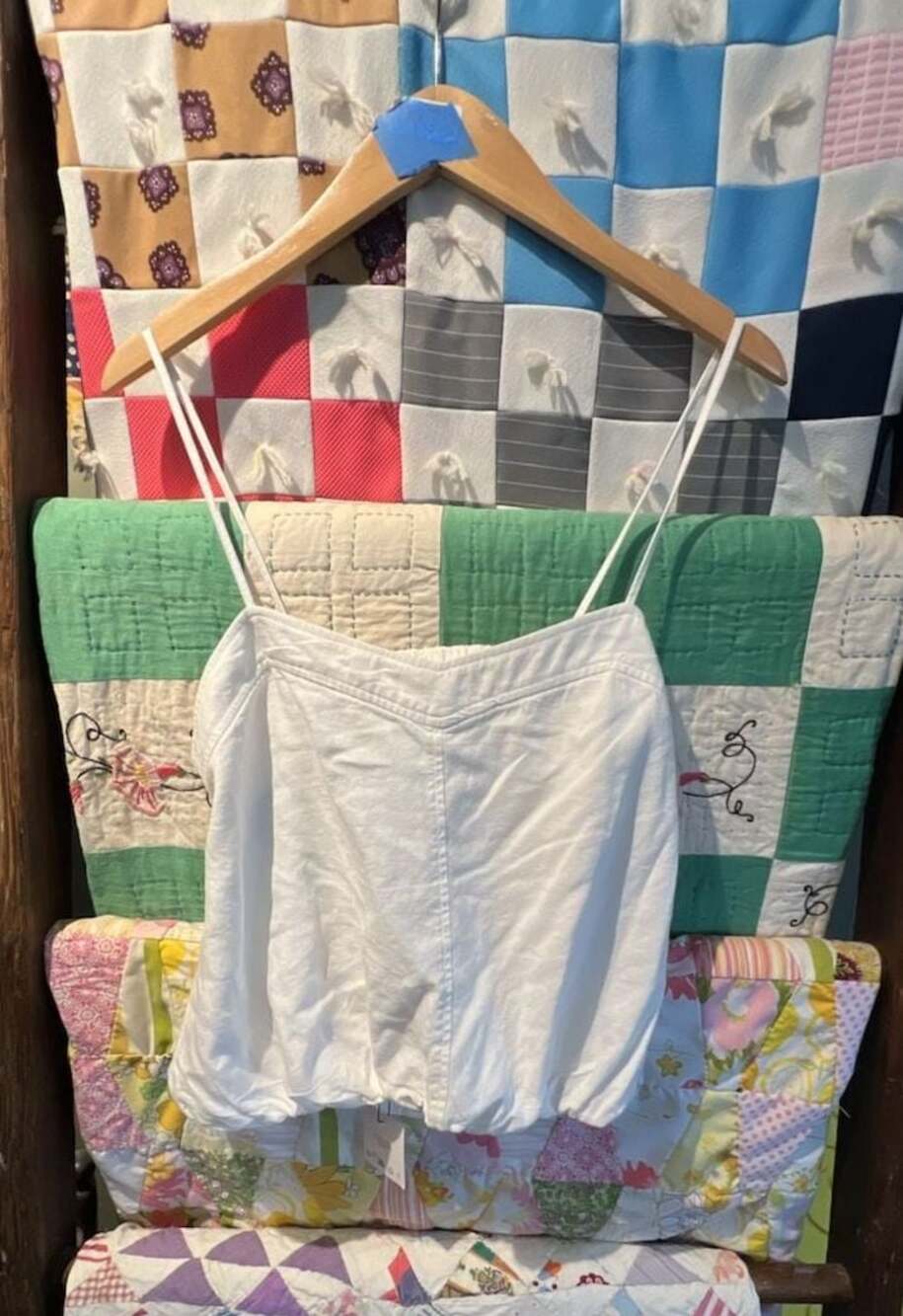 NWT Zara White Linen-blend Cami Top